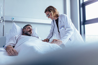 Patient und Arzt